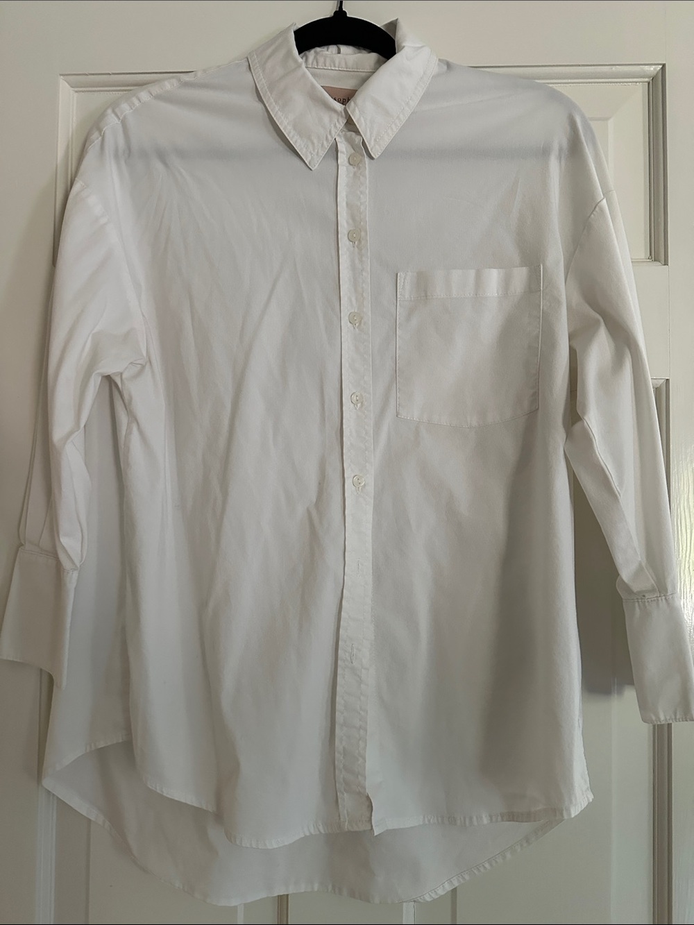 Philosophy White Women’s 3/4 sleeve  Button-Down Shirt - Clean Everyday Style XS